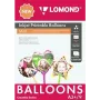 Globos imprimibles Lomond para inyección de tinta A3+, 9 hojas (globo/corazón/estrella) doble cara