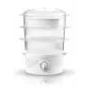 Vaporera Adler AD 633 3 cestas de libre instalación 800 W blanca