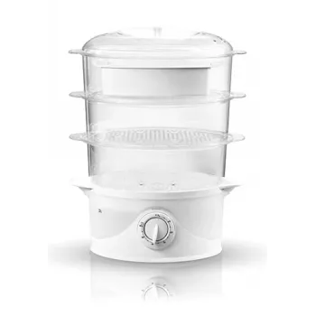 Vaporera Adler AD 633 3 cestas de libre instalación 800 W blanca