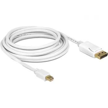 DeLOCK – Cable DisplayPort – Mini DisplayPort (M) – DisplayPort (M) – 3,0 m – blanco (83483)