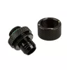 Racor BitsPower BP-MBCPF-CC3U – latón, negro lacado para sistemas de refrigeración de PC