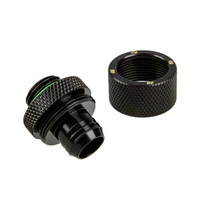 Racor BitsPower BP-MBCPF-CC3U – latón, negro lacado para sistemas de refrigeración de PC