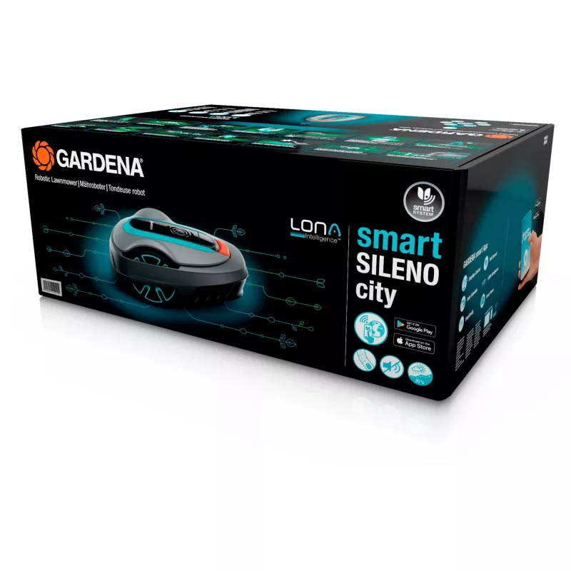 Gardena 19605-60 Cortacésped robot cortacésped batería Negro, Verde, Gris