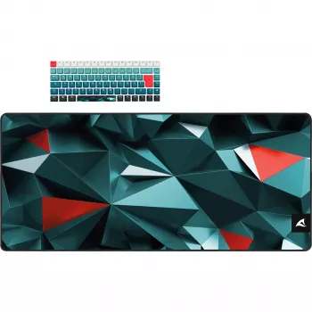Teclado Sharkoon SKILLER SGK50 S3 Design Bundle D1 gris-verde rojo — teclado gaming con cable, diseño compacto