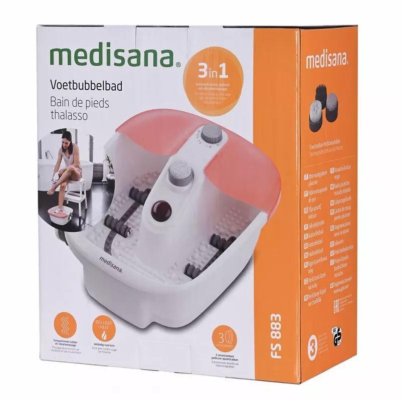 Baño de pies Medisana FS 883, naranja/blanco, 80 W