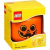 LEGO Storage Head calabaza, pequeño, caja de almacenamiento naranja/negro