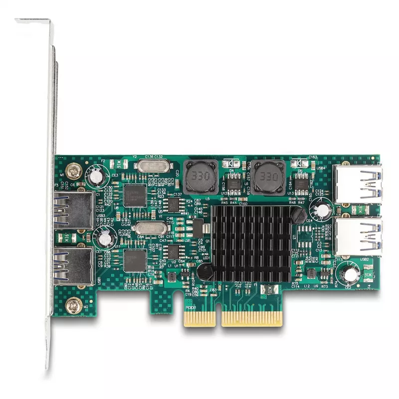 Tarjeta PCI Express x4 DeLOCK 2 x USB 5 Gbit/s Type-A 2 x USB interna