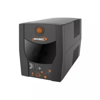 Infosec INF_661130 Alimentación de respaldo SAI X1+ 1000 IEC, 1000VA, 500W, 4× C13