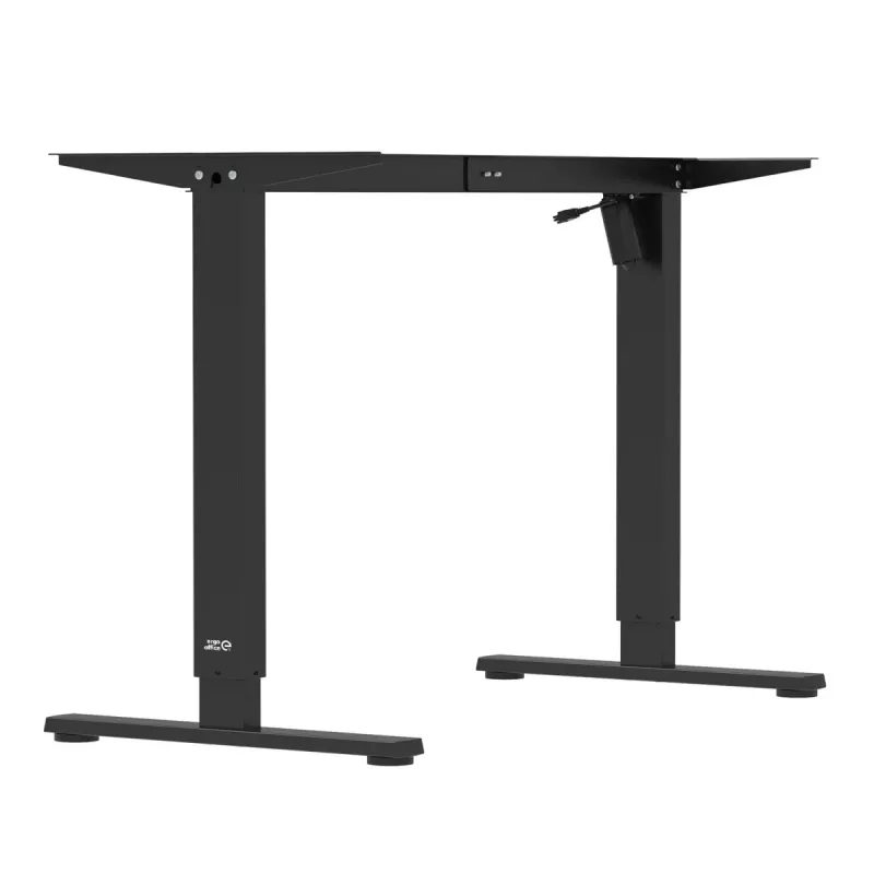 Escritorio con regulación eléctrica de altura Ergo Office, altura máx. 1160 mm, máx. - 80 kg, sin tablero para trabajar de pie y sentado, negro, ER-400 B