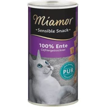 Snack de alimento húmedo Miamor Sensible Snack 30 g — monoproteico de pato, 80 % de proteína, 9 % de grasa