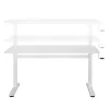 Escritorio Ergo Office regulable en altura manualmente, máx. 40 kg, altura máx. 117 cm, con tablero para trabajar de pie y sentado, ER-401 W