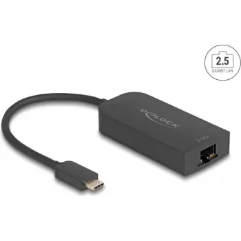 DeLOCK 66046 adaptador de USB Type-C a LAN de 2,5 Gigabit