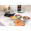 Parrilla de contacto SEVINI Pro, KG 2395 (plateado/negro, 1.800 vatios)