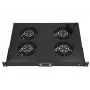 Panel de ventiladores Extralink 19 pulgadas 4 ventiladores con termostato