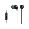 Sony MDR-EX15AP, con cable, 8 - 22000 Hz, Llamadas/Música, 3 g, Auricular, negro