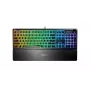 SteelSeries Apex 3 Teclado gaming, distribución US, con cable, Negro SteelSeries Apex 3 Teclado gaming, resistente al agua IP32 para protección contra derrames, Cu