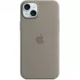 Funda de silicona Apple iPhone 15 Plus MagSafe Clay