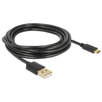 Cable USB DeLOCK 85209 USB 2.0 3 m USB A USB C negro