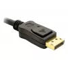 Cable DisplayPort DeLOCK 82423 1 m conector macho a conector macho negro