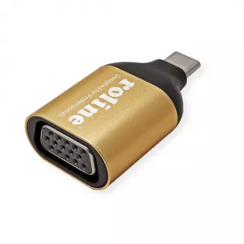 ROLINE 12.03.3233 adaptador gráfico USB 1920 x 1080 píxeles dorado (12.03.3233)