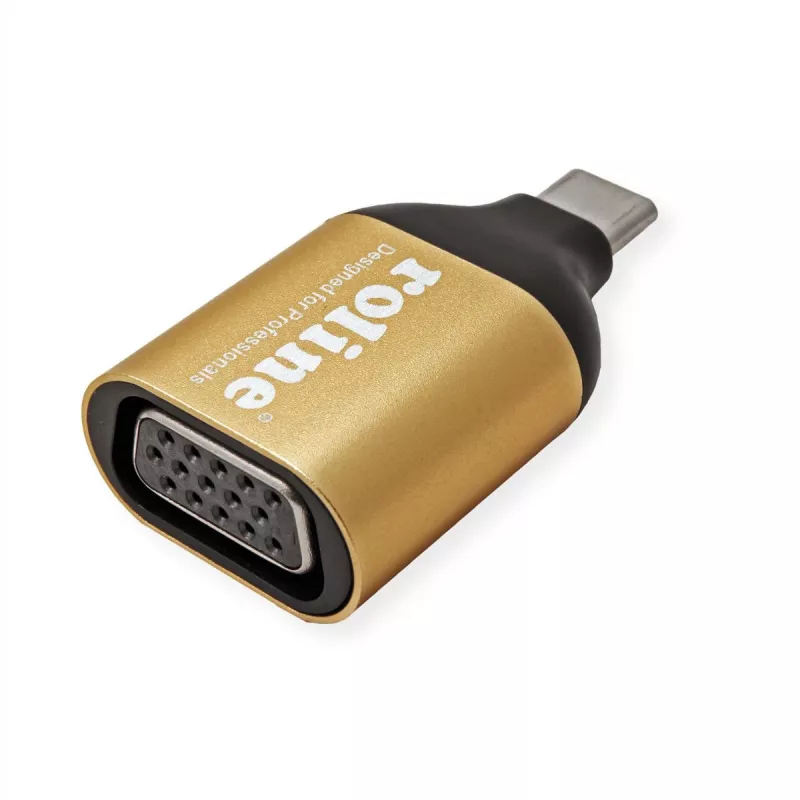 ROLINE 12.03.3233 adaptador gráfico USB 1920 x 1080 píxeles dorado (12.03.3233)