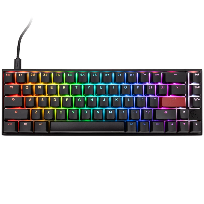 Teclado Ducky Mecha Pro SF, gaming, USB, inglés US, Negro
