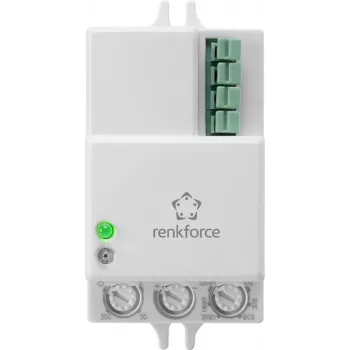 Detector de movimiento de techo/pared Renkforce 1530623 360° relé blanco