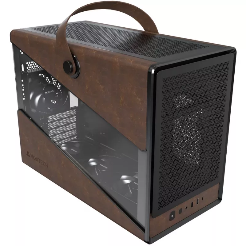 Caja de PC Montech Heritage PRO Midi Tower negra