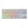 Teclado mecánico Baracuda Krill White KRILL-W — diseño compacto, conexión USB