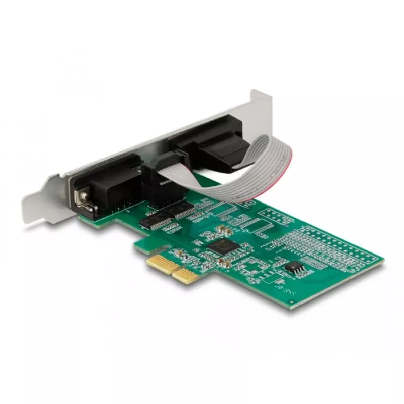 DeLOCK 89555 tarjeta adaptadora PCIe serie - 2 x RS-232