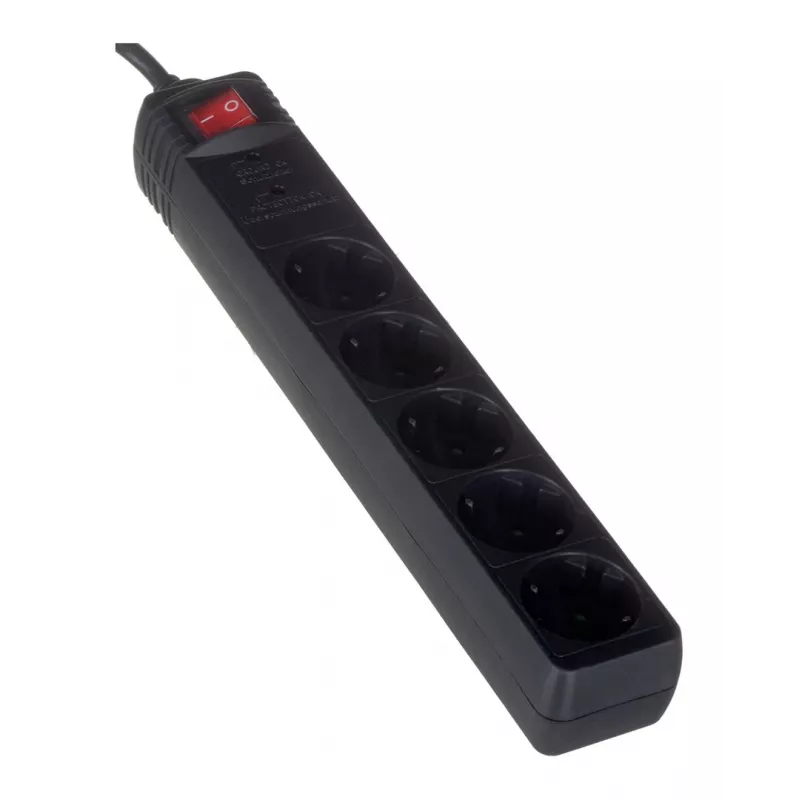 EnerGenie SPG5-C-15 protector contra sobretensiones negro 5 tomas AC 250 V 4,5 m