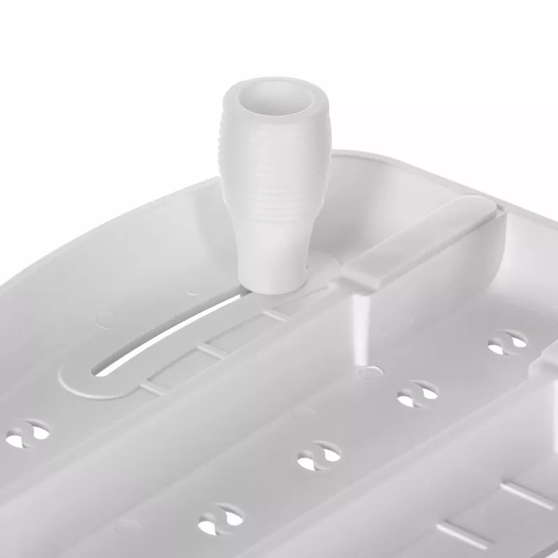 Asiento de bañera ActionMed LW300AM con asa de sujeción – ayuda blanca para la bañera, resistente a la humedad, orificio para colgar