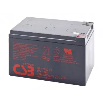 Batería AGM 12Ah 12V F2 VRLA (GP12120)