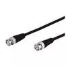 Wentronic Goobay cable de conexión BNC, negro, 1 m – conector macho BNC > conector macho BNC (50272)
