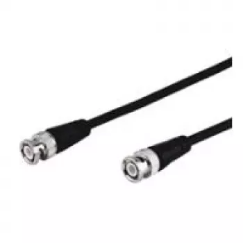 Wentronic Goobay cable de conexión BNC, negro, 1 m – conector macho BNC > conector macho BNC (50272)