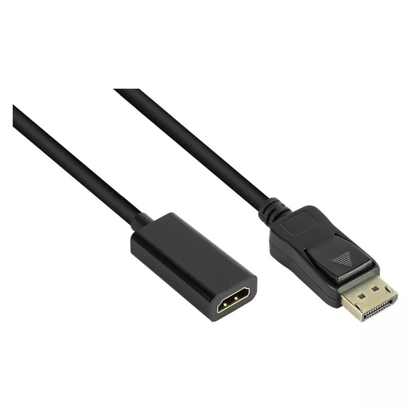Good Connections Adaptador DisplayPort 1.2 macho a HDMI 1.4b hembra 4K @30Hz aprox. 20cm