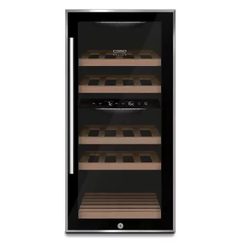 Caso | Vinoteca | WineComfort 24 | Clase de eficiencia energética G | Vitrina | Capacidad de botellas 24 botellas | Tipo de refrigeración tecnología de compresor | Negro