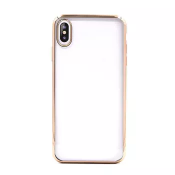 Funda protectora de TPU blando Devia para iPhone XS Max, color oro