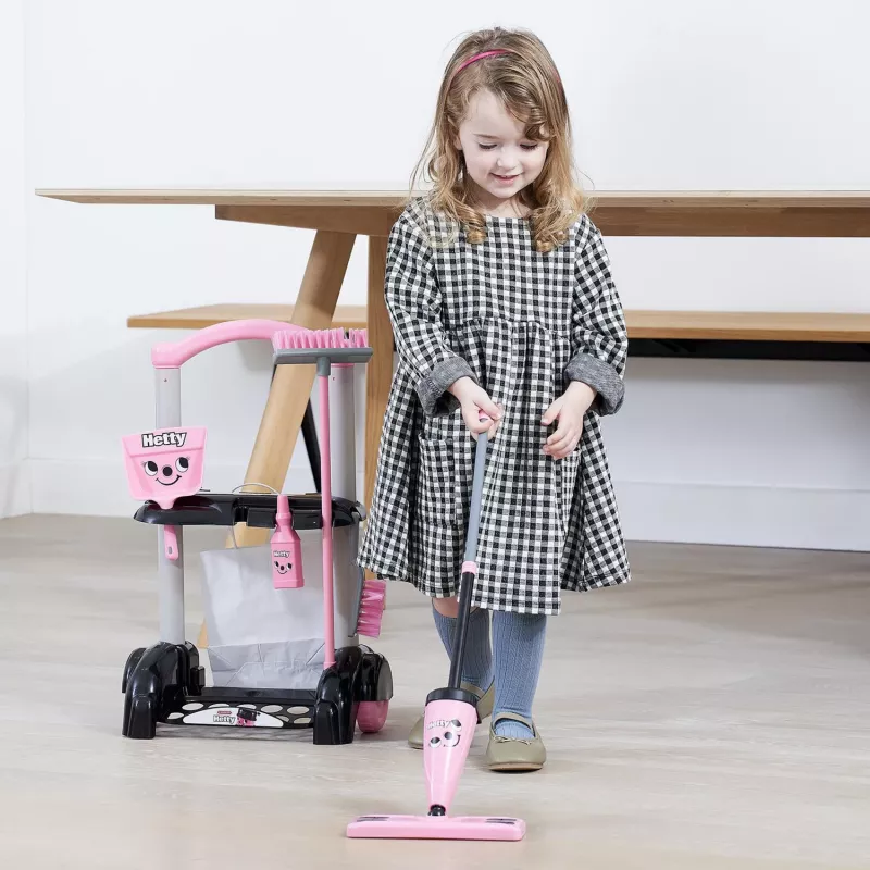 Carrito de limpieza de juguete CASDON Hetty electrodoméstico infantil rosa