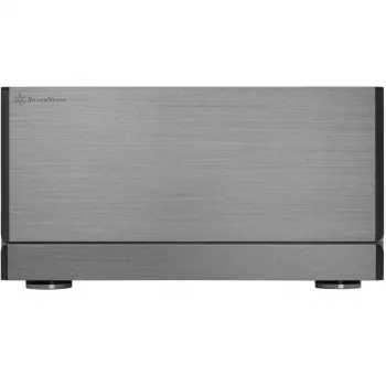 Caja de PC SilverStone Crown 04 SST-CW04TB — formato HTPC, compatible con SSI-EEB, gris oscuro