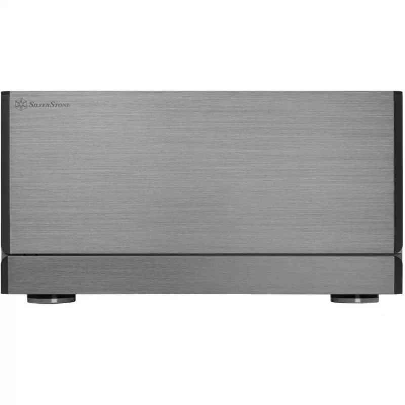 Caja de PC SilverStone Crown 04 SST-CW04TB — formato HTPC, compatible con SSI-EEB, gris oscuro