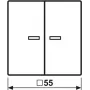 Jung HOME Pulsador 2 canales BTA17102WW 1 (BTA17102WW)