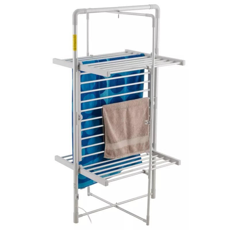 Tendedero eléctrico plegable Adler AD 7829 — 300 W, 148×52×90 cm, blanco, de pie