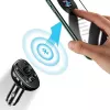 USAMS US-CC115 C21 Transmisor FM para coche con cargador USB doble, Bluetooth 5.0, 3,4 A, negro
