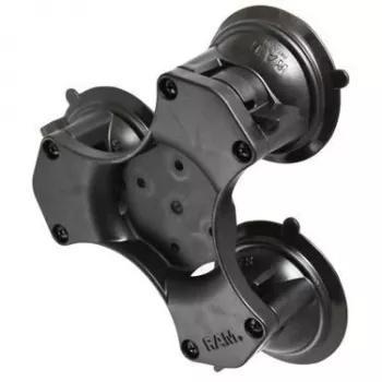Base de triple ventosa Twist-Lock RAM Mounts composite negra RAP-365-224-1BU