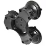 Base de triple ventosa Twist-Lock RAM Mounts composite negra RAP-365-224-1BU
