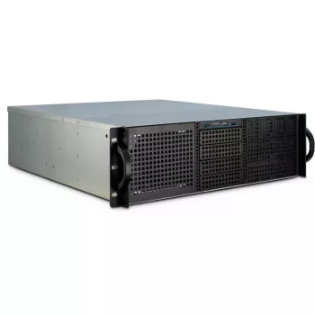Inter-Tech 3U-30248 Rack negro, acero inoxidable
