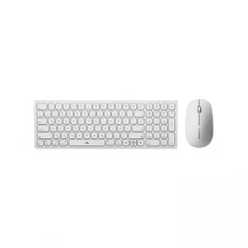 Alogic Echelon Compact Teclado USB-C BT alemán + ratón blanco - Teclado - USB Type-C - Teclado - USB Type-C