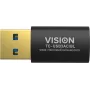 Vision Professional - Adaptador USB - USB Type-A (M) a USB-C de 24 pines (H) - USB3.0 - Negro (TC-USB3AC/BL)
