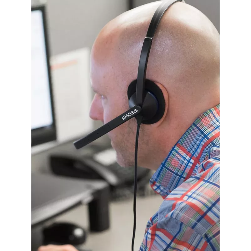 Koss CS200i headset con cable de diadema oficina/call center negro